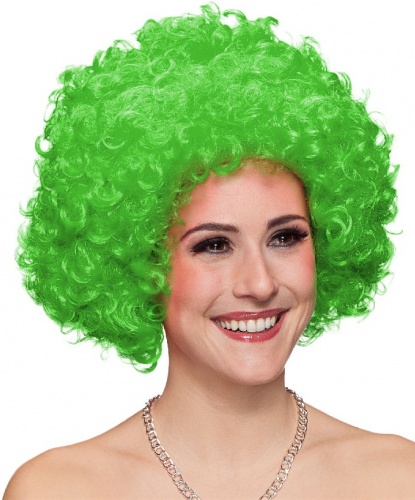 Зеленый кудрявый парик: зеленый (Германия)