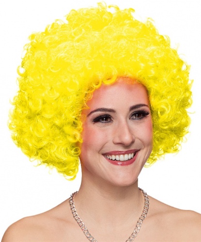 Желтый кудрявый парик: желтый (Германия)
