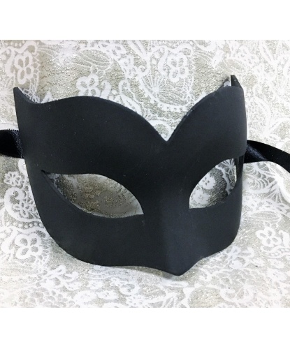Карнавальная маска, черная (унисекс), папье-маше (Италия)