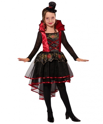 Детский костюм вампирши: платье, головной убор (Италия)