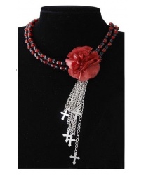 Ожерелье в готическом стиле (красное)