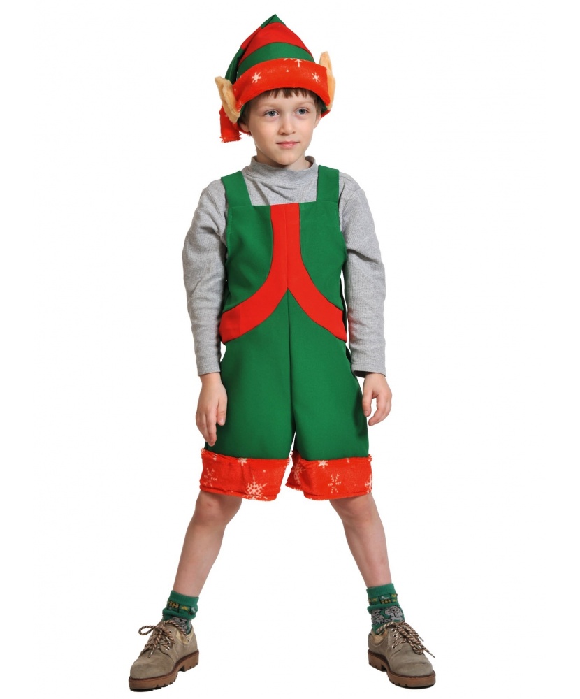 Фото Карнавальные костюмы, Детский костюм Костюм новогоднего эльфа для маль...