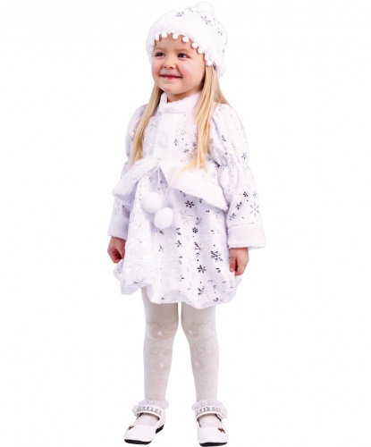 Костюм малышки снегурочки: платье, шапка (Россия)