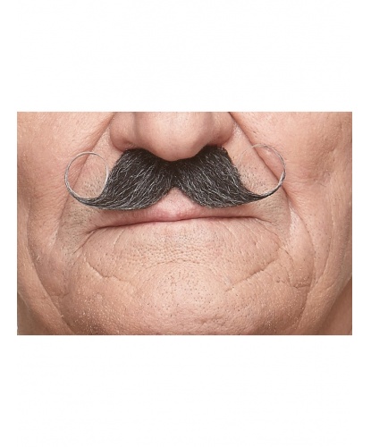 Закрученные накладные усы с сединой (Литва)
