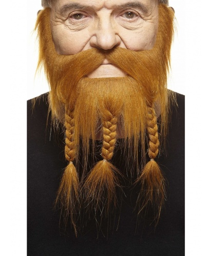 Рыжая пиратская борода с косичками (Литва)
