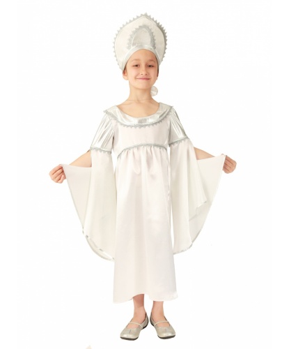 Карнавальный костюм Метель: платье, кокошник (Россия)