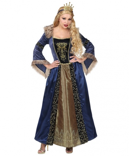 Костюм средневековой королевы: платье, корона (Италия)