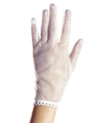 Белые сетчатые перчатки