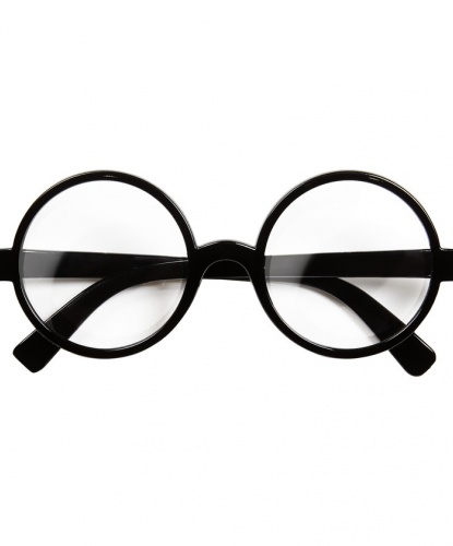 Круглые очки в черной оправе (Италия)