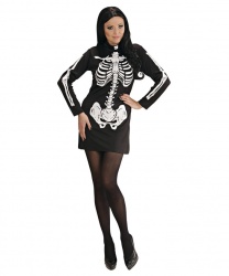 Платье с аппликацией Скелет