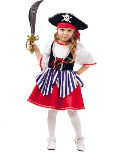 Костюм Пиратки Сейди: платье, бандана, шляпа, сабля (Россия)