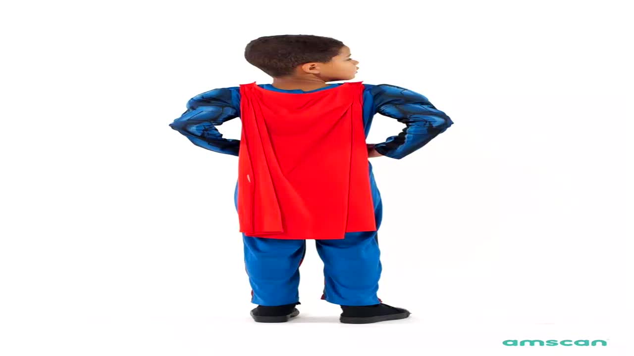 Детский костюм "Супермэн" с мышцами